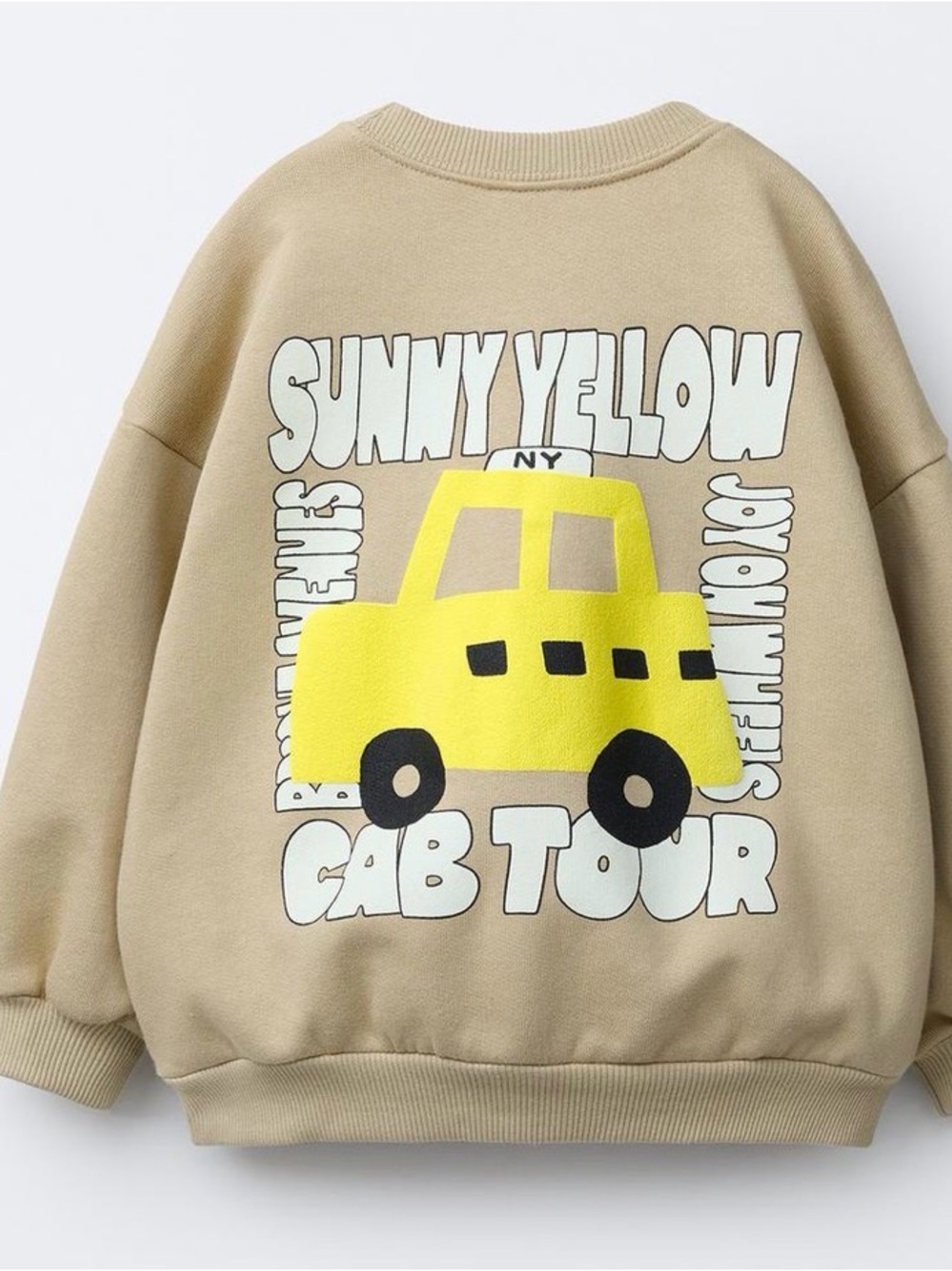 Zara taxi print sweatshirt